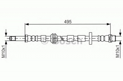 BOSCH 1987481692 -  Тормозной шланг