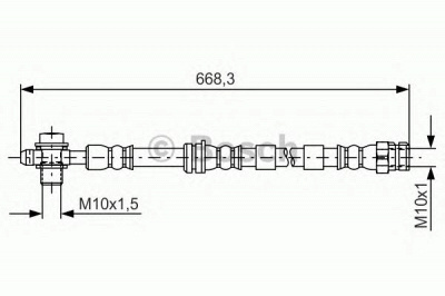 BOSCH 1987481693 -  Тормозной шланг