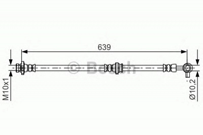 BOSCH 1987481696 -  ТОРМОЗНОЙ ШЛАНГ
