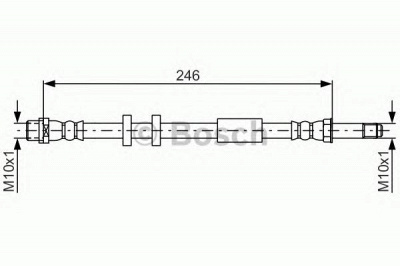 BOSCH 1987481714 -  Тормозной шланг