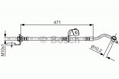 BOSCH 1987481715 -  Шланг тормозной