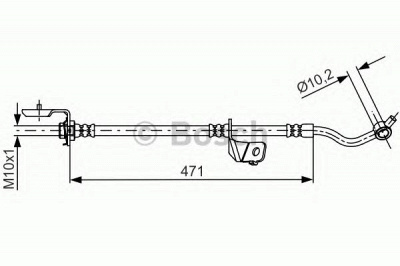 BOSCH 1987481716 -  Тормозной шланг
