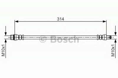 BOSCH 1987481718 -  Шланг тормозной