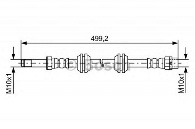 BOSCH 1987481727 -  Тормозной шланг