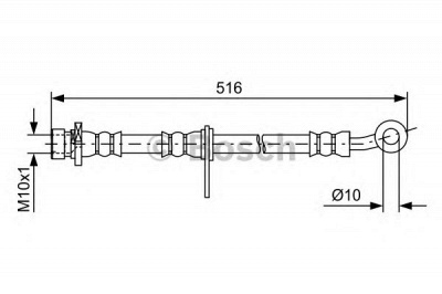 BOSCH 1987481729 -  Шланг тормозной