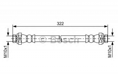 BOSCH 1987481735 -  Тормозной шланг