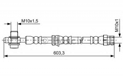 BOSCH 1987481742 -  Тормозной шланг