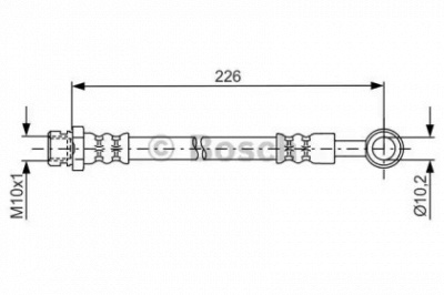 BOSCH 1987481743 -  Тормозной шланг