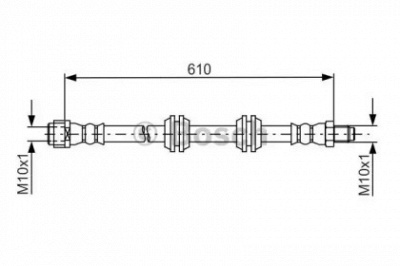 BOSCH 1987481744 -  Шланг тормозной