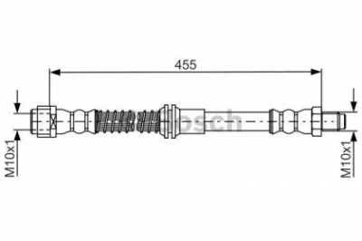 BOSCH 1987481747 -  Тормозной шланг