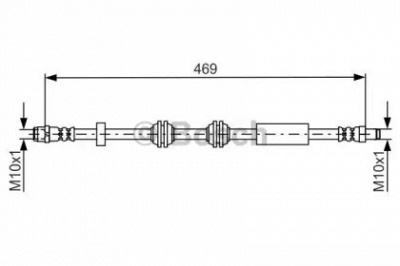 BOSCH 1987481748 -  Тормозной шланг