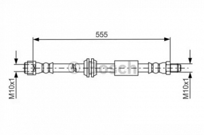 BOSCH 1987481751 -  Тормозной шланг