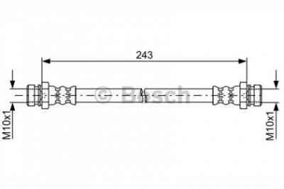 BOSCH 1987481763 -  Тормозной шланг