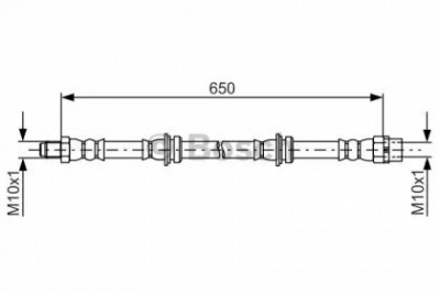 BOSCH 1987481782 -  Тормозной шланг