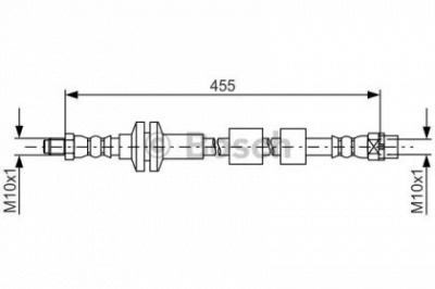 BOSCH 1987481783 -  Тормозной шланг