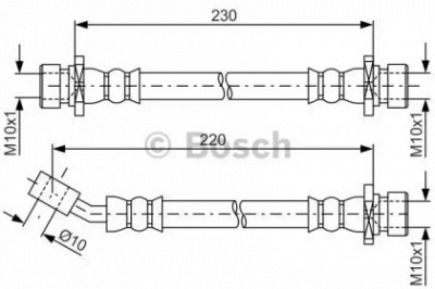 BOSCH 1987481800 - Тормозной шланг