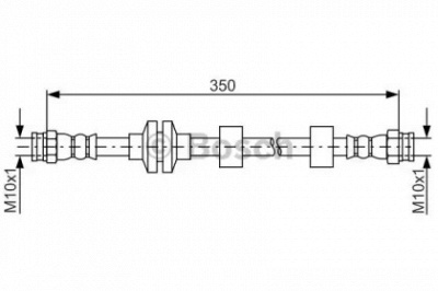 BOSCH 1987481804 -  Тормозной шланг