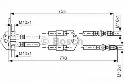 BOSCH 1987481805 -  Тормозной шланг