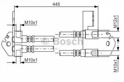 BOSCH 1987481808 -  Тормозной шланг