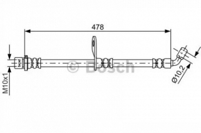 BOSCH 1987481814 -  Тормозной шланг
