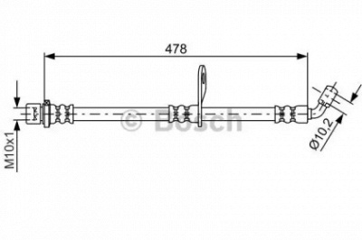BOSCH 1987481815 -  Тормозной шланг