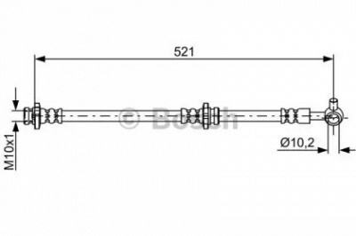 BOSCH 1987481819 -  Тормозной шланг
