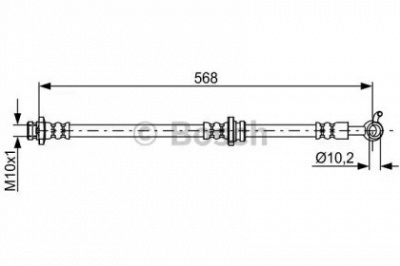 BOSCH 1987481821 -  Тормозной шланг