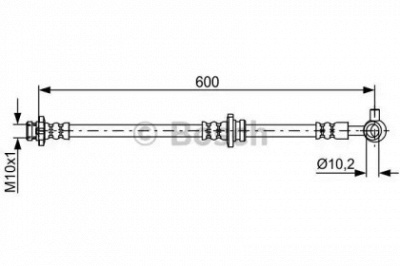BOSCH 1987481827 -  Тормозной шланг