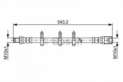 BOSCH 1987481848 -  Тормозной шланг