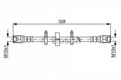 BOSCH 1987481849 -  Тормозной шланг