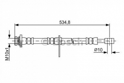 BOSCH 1987481850 -  Тормозной шланг