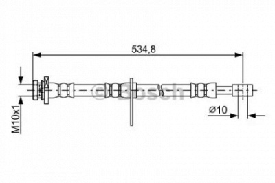 BOSCH 1987481851 -  Тормозной шланг