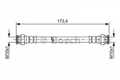 BOSCH 1987481858 -  Тормозной шланг