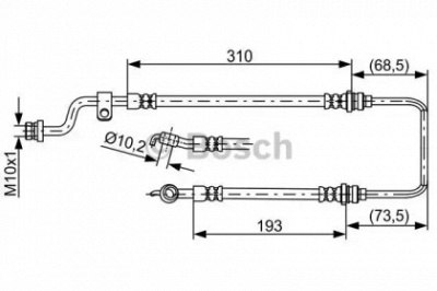 BOSCH 1987481859 -  Тормозной шланг