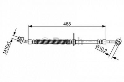 BOSCH 1987481861 -  Тормозной шланг
