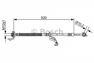 BOSCH 1987481862 -  Тормозной шланг