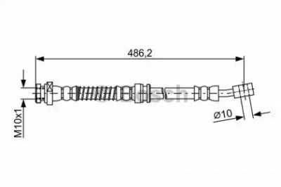 BOSCH 1987481872 -  Тормозной шланг