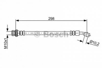 BOSCH 1987481881 -  Тормозной шланг