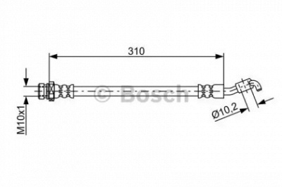 BOSCH 1987481891 -  Тормозной шланг