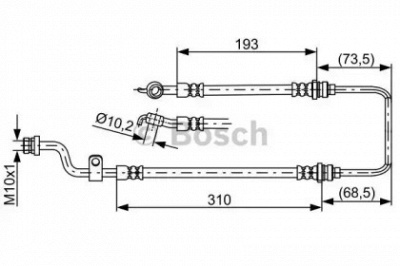 BOSCH 1987481894 -  Тормозной шланг