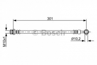 BOSCH 1987481896 -  Тормозной шланг
