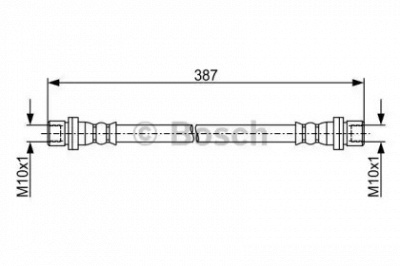 BOSCH 1987481919 -  Тормозной шланг