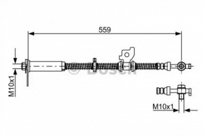 BOSCH 1987481941 -  Тормозной шланг