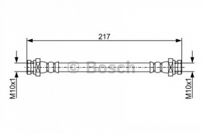 BOSCH 1987481962 -  Тормозной шланг