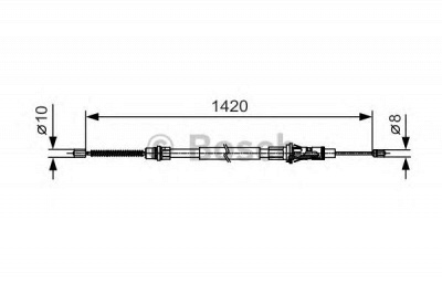 BOSCH 1987482013 -  Трос, стояночная тормозная система