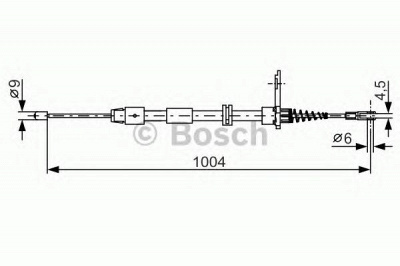 BOSCH 1987482023 -  Трос, стояночная тормозная система