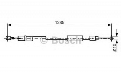 BOSCH 1987482026 -  Трос, стояночная тормозная система