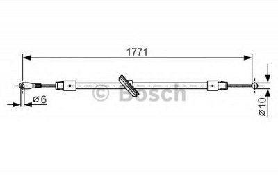 BOSCH 1987482030 -  Трос, стояночная тормозная система