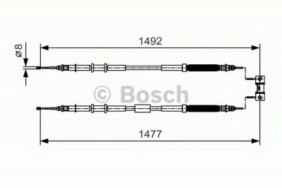 BOSCH 1987482038 -  Трос, стояночная тормозная система