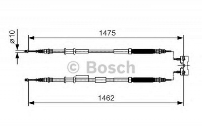 BOSCH 1987482039 -  Трос, стояночная тормозная система
